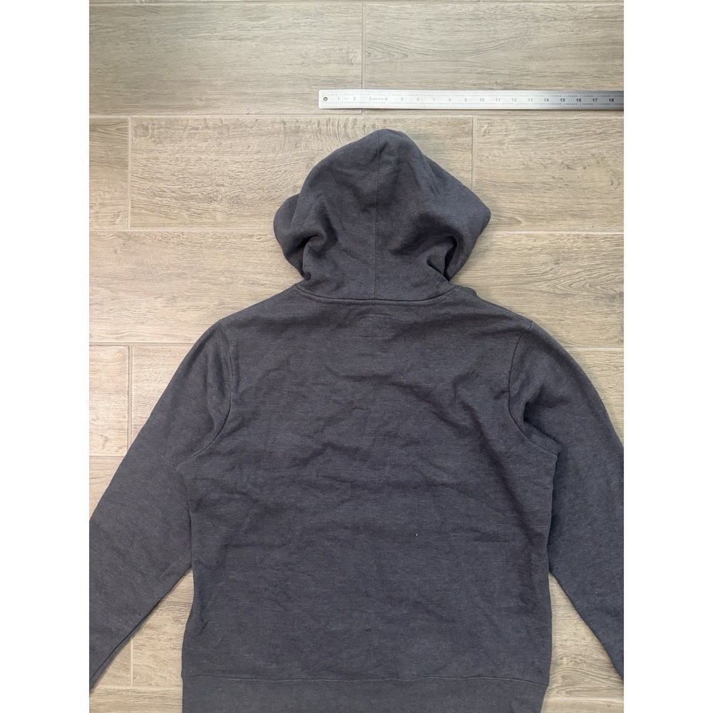 Champion Hoodie Mens Large Gray Script Logo Pullover Sweatshirt Embroidered - Picture 14 of 16